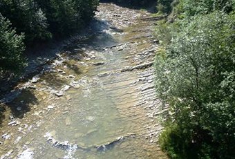 Rückhaltebecken Rudawka Rymanowska am Wisłok Fluss