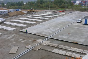 Neubau eines Containerterminals im Hafen Szczecin
